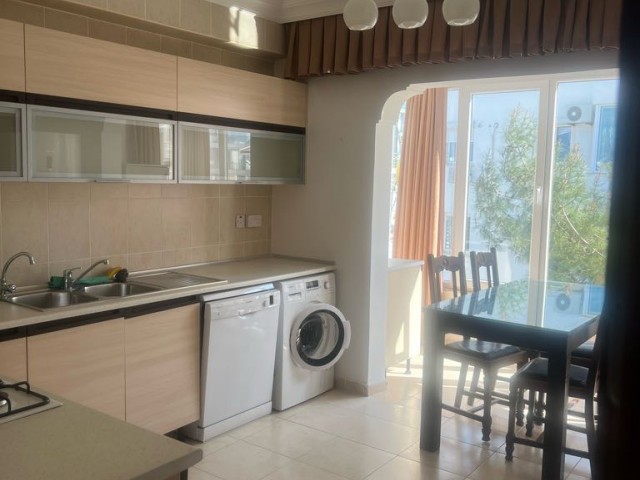 Fully furnished 3+1 flat for rent in a residence with pools in Kyrenia Center 