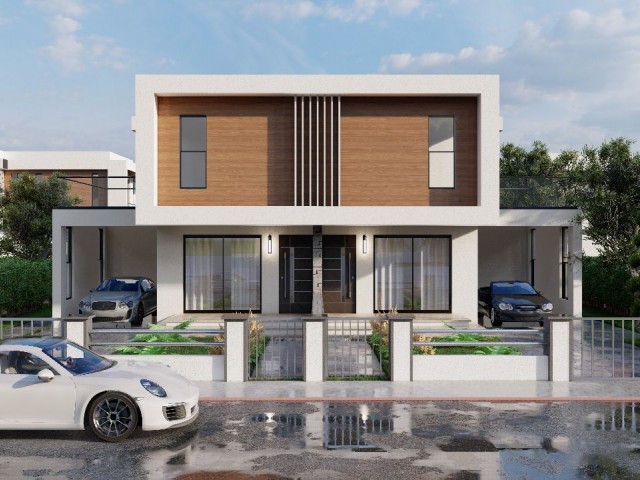 BOOK YOUR PLACE IN NEW GENERATION LIVING SPACE 3+1 TWIN VILLAS IN FAMAGUSTA