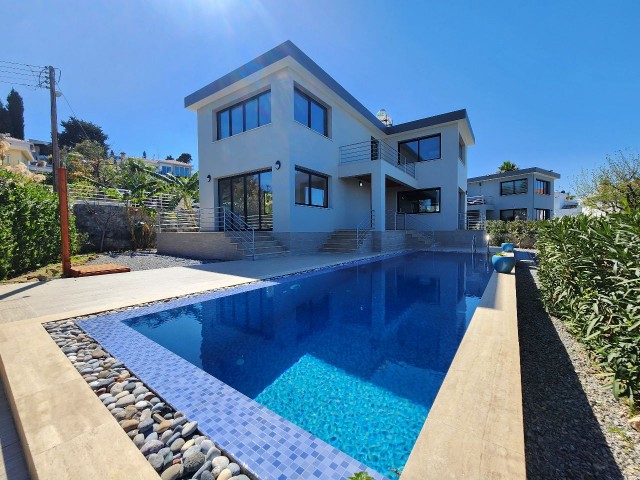 Catalkoy, 4+1 luxury villa for sale with sea view +905428777144 English, Turkish, Русский