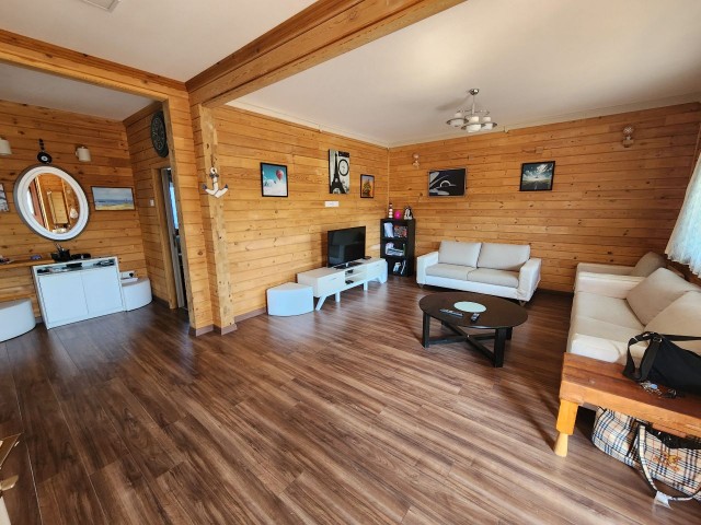 One of a kind wooden house on the island! 4+1 villa 280 m2 within 1 decare +905428777144 English, Turkish, Русский