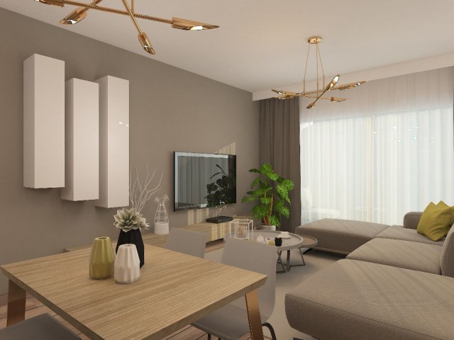 Cyprus Kyrenia Alsancak Inside a Complex Amazing Loacation 2 +1 Flats For Sale 