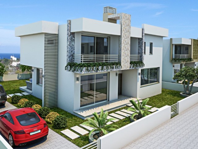 4+1 Villas for Sale in Kyrenia Edremit Magnificent Location in Cyprus Planned for Payment ** 