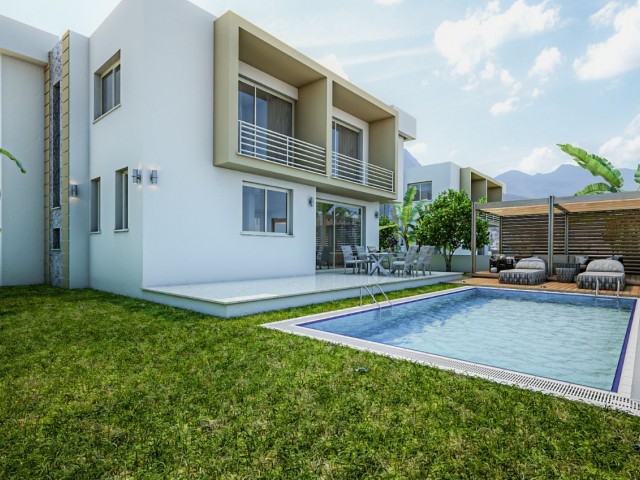 4+1 Villas for Sale in Kyrenia Edremit Magnificent Location in Cyprus Planned for Payment ** 