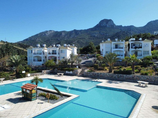 2 + 1 Apartments for Sale in Kyrenia /Çatalköy on a Decent, Quiet Site with a Pool, Intertwined with Nature ** 