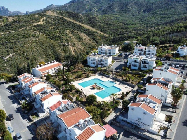 2 + 1 Apartments for Sale in Kyrenia /Çatalköy on a Decent, Quiet Site with a Pool, Intertwined with Nature ** 
