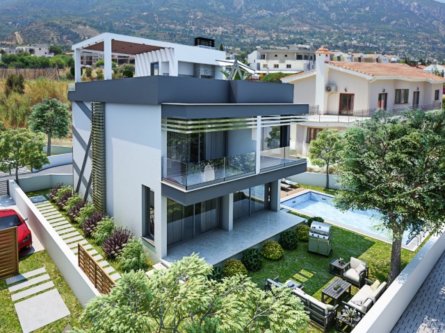 Villa Zum Verkauf Mit Meerblick In Zypern Kyrenia Alsancak Kapmaz ** 