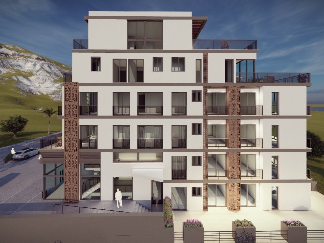 3 + 1 Apartments for Sale in Kyrenia Central Cyprus with Zero Payment Plan ** 