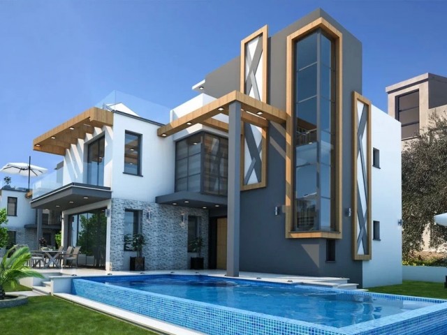 Ödeme Planlı Kıbrıs Girne Çatalköy Satılık 4+1 Lüx Villa
