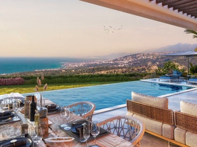 Llogara 4+1 Villa Zum Verkauf In Zypern Kyrenia Esentepe Zahlung Geplant ** 