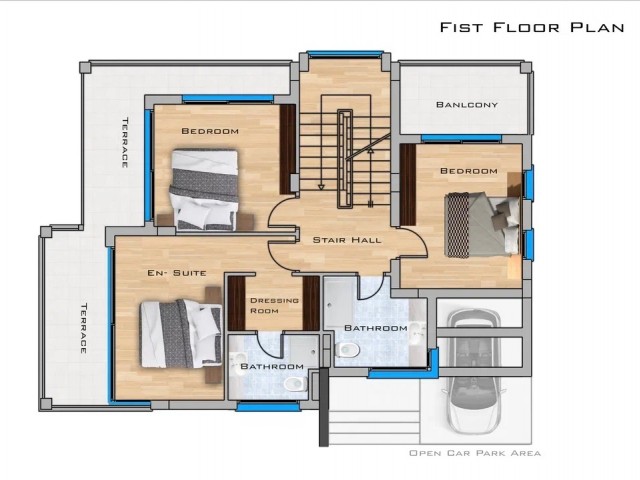 Kıbrıs Girne Çatalköy Kapanmaz Deniz Manzaralı 4+1 Lüx Villa