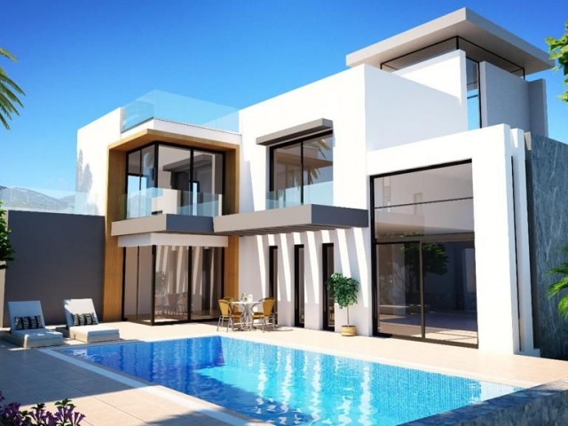 4 + 1 MODERN ZERO VILLA FOR SALE IN KYRENIA Karsiyaka ** 