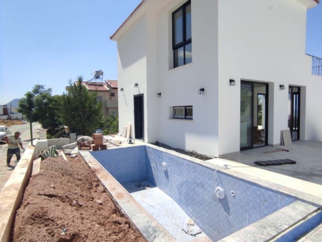 4+1 TRIPLEX VILLA FOR SALE WITH MOUNTAIN AND SEA VIEWS WITH POOL IN ÇATALKÖY ** 