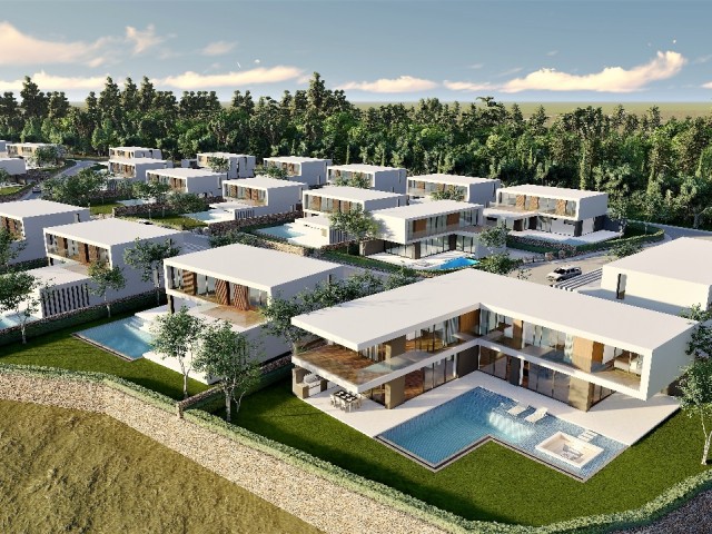 Kıbrıs Girne Çatalköy Türk Koçan Denize Sıfır Ödeme Planlı Ultra Lüx Villa