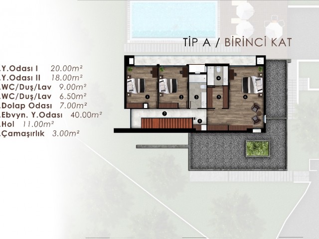 3+1 Ultra-Lux-Villen zum Verkauf in Zypern Girne Bellapais