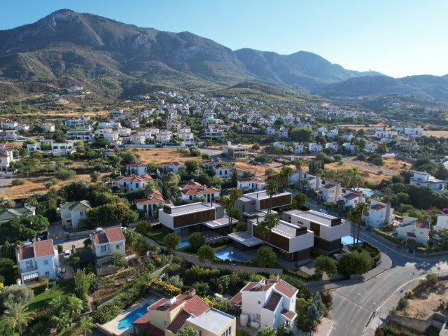 Son 1 Villa .! Kıbrıs Girne Bellapais Satılık Havuzlu Deniz Manzaralı  Villa