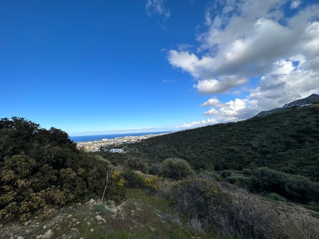 Geleceğe Yatırım..! Kıbrıs Girne Bellapais Satılık Deniz Manzaralı Fırsat Tarla