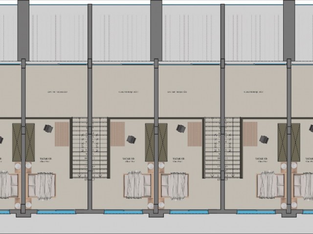 Tatlisu Famagusta 1+1 Loft آپارتمان برای فروش