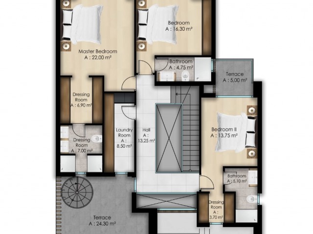 Zypern Kyrenia Edremit Luxus 4+1 Villa Projekt zum Verkauf