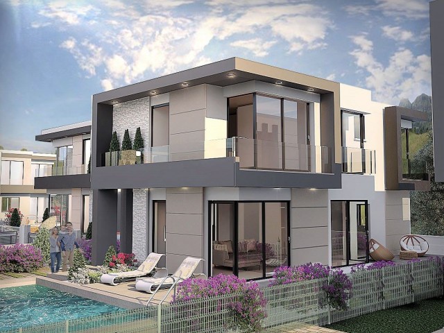 3 + 1 Villa Zum Verkauf In Alsancak ** 