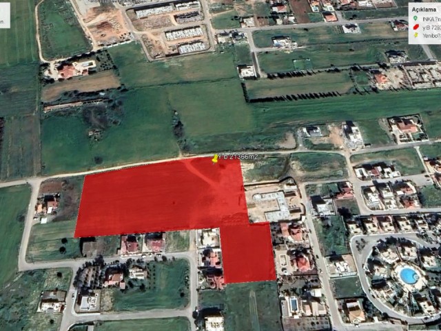 MAGNIFICENT FIELD 21366M² WITH CONSTRUCTION SUITABLE FOR THE CONSTRUCTION OF AN CANNOT BE MISSED IN YENİBOĞAZİ