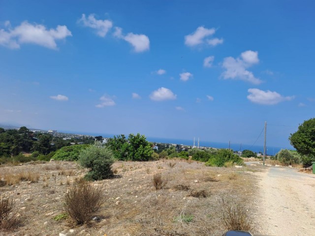 9 acres of land with zoned development and sea view for sale in Yeni Erenköy