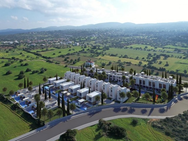 2+1 Villa mit Meerblick zum Verkauf in einem ausgezeichneten Projekt in İskele - Yenierenköy