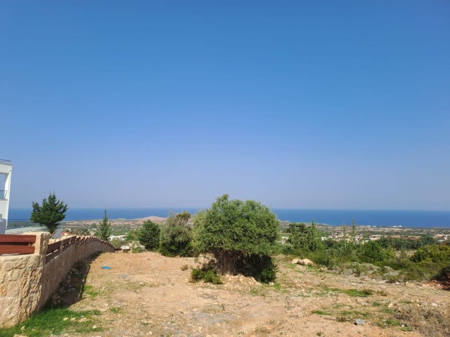 3 acres of 2 evlek land with zoned development and sea view for sale in Yeni Erenköy