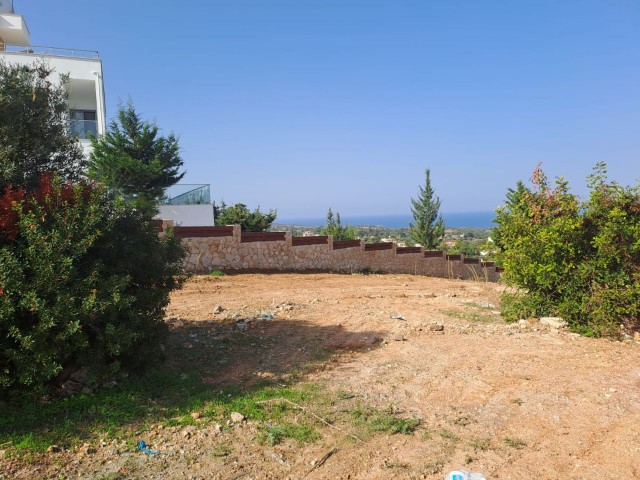 3 acres of 2 evlek land with zoned development and sea view for sale in Yeni Erenköy