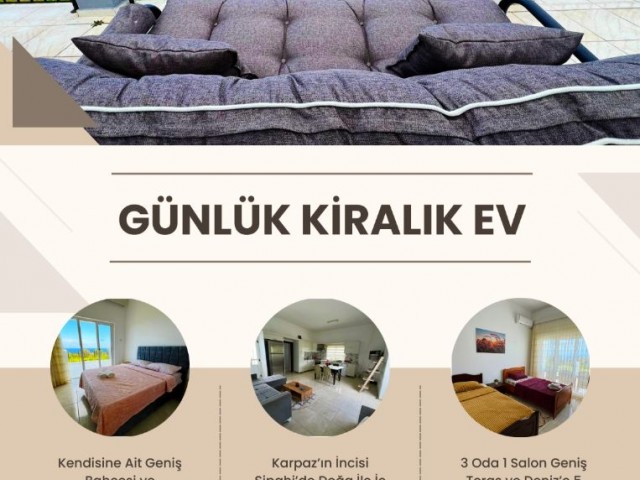 Sipahi' de muhteşem deniz manzaralı müstakil kiralık ev