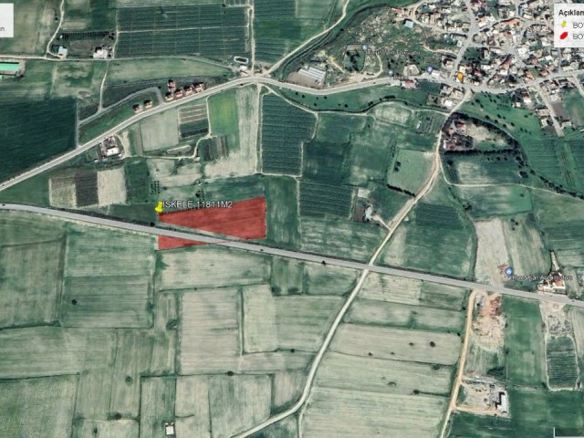 NOT TO BE MISSED INVESTMENT FIELD WITH OFFICIAL ROAD ON İSKELE NICOSIA ROAD 11811M2