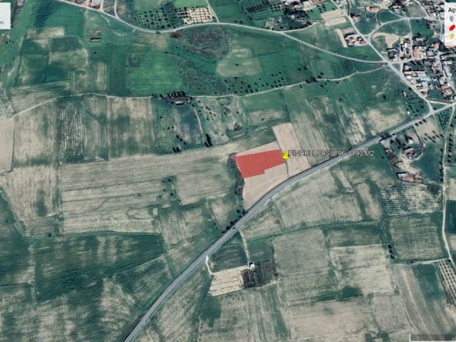 NOT TO BE MISSED FIELD FOR SALE IN PINARLI VILLAGE WITH CHAPTER 96 OFFICIAL PASSAGE 4193M2