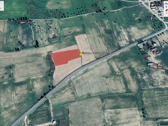 NOT TO BE MISSED FIELD FOR SALE IN PINARLI VILLAGE WITH CHAPTER 96 OFFICIAL PASSAGE 4193M2