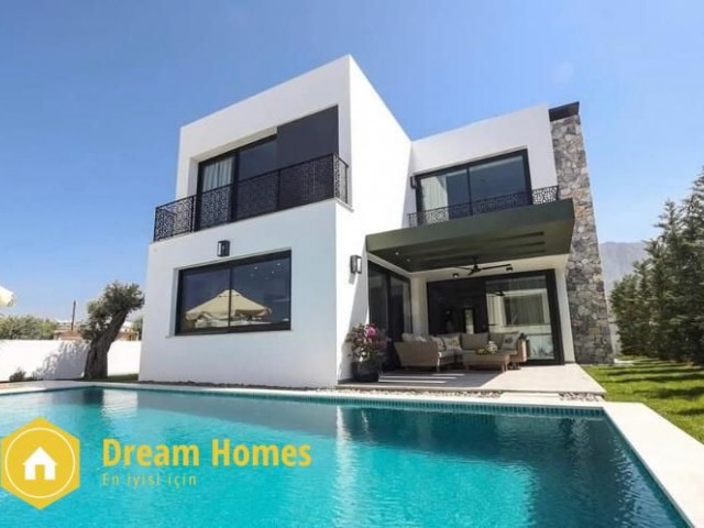 Luxury Villas For Sale With Mountain and Sea Views In Kyrenia Zeytinlik Cyprus