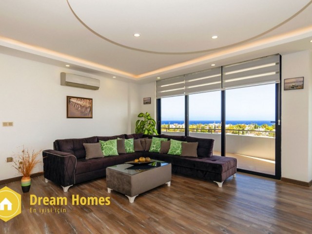 2+1 Apartment for Rent with Magnificent Mountain and Sea Views in Kyrenia Central Cyprus ** 