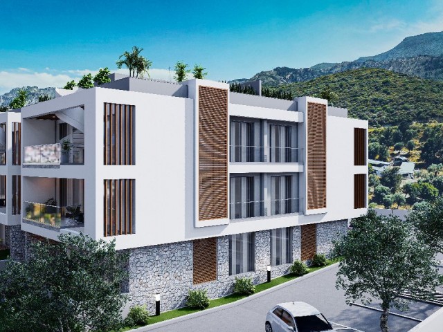 UNIQUE MOUNTAIN AND SEA VIEW 2+1 LUXURIOUS FLATS FOR SALE IN ALSANCAK, CYPRUS ** 