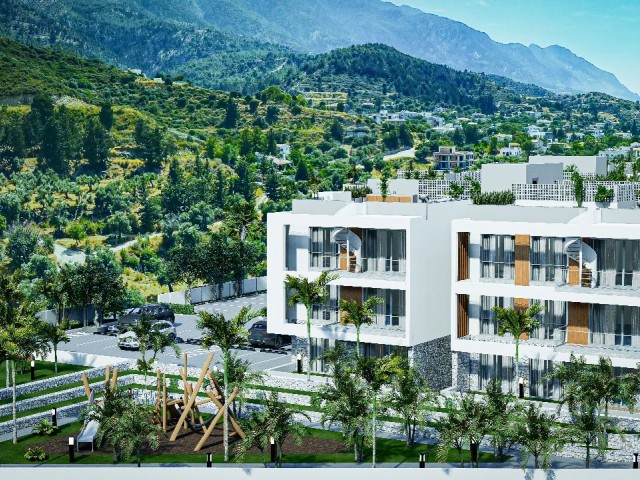 UNIQUE MOUNTAIN AND SEA VIEW 2+1 LUXURIOUS FLATS FOR SALE IN ALSANCAK, CYPRUS ** 