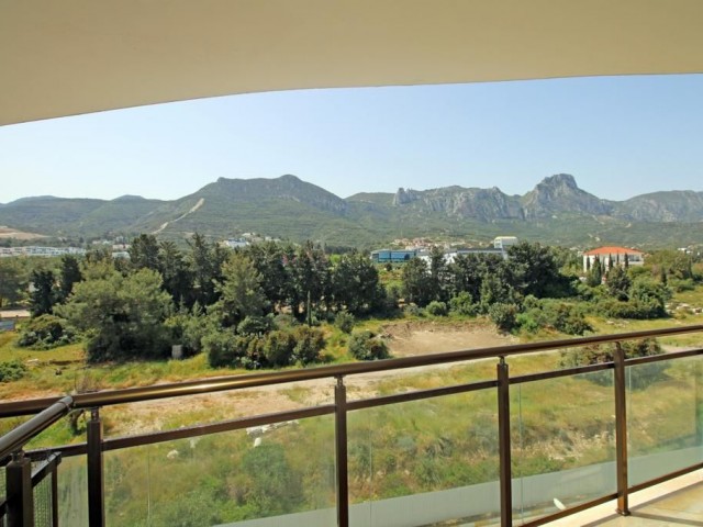 ALL TAXES HAVE BEEN PAID AT AKACAN ELEGANCE SITE IN KYRENIA CENTRAL CYPRUS, 3+1 EN-SUITE APARTMENT FOR SALE WITH MOUNTAIN AND SEA VIEWS ** 