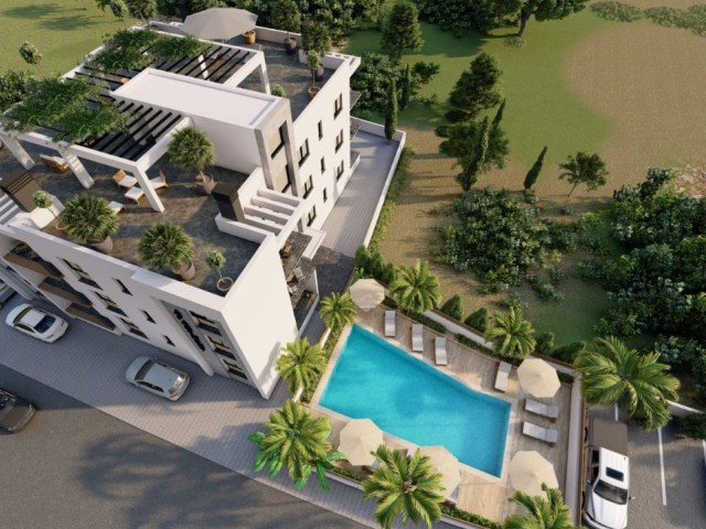 2+1 LUXURY APARTMENTS FOR SALE IN ALSANCAK, KYRENIA, CYPRUS, WITH ON-SITE, EN SUITE BATHROOM, SHARED SWIMMING POOL ** 