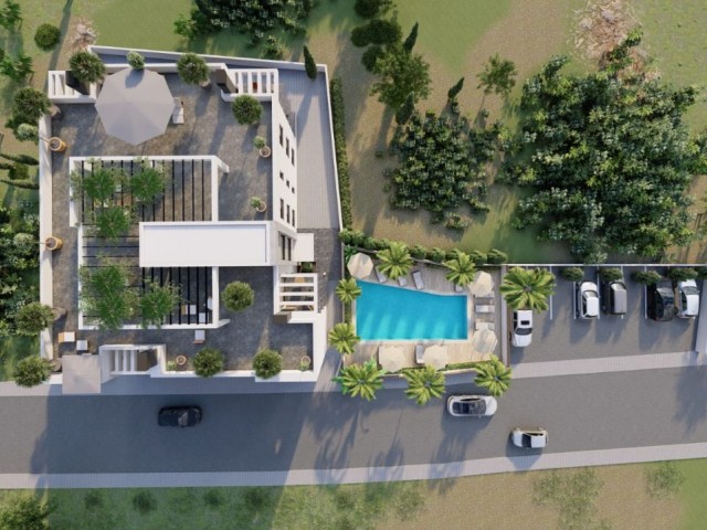 2+1 LUXURY APARTMENTS FOR SALE IN ALSANCAK, KYRENIA, CYPRUS, WITH ON-SITE, EN SUITE BATHROOM, SHARED SWIMMING POOL ** 