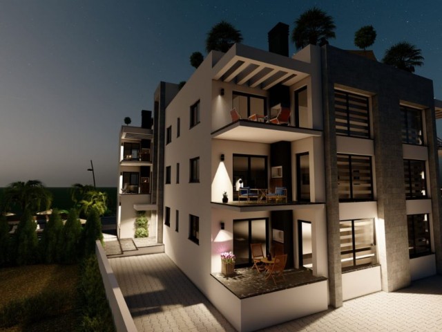 2+1 LUXURY APARTMENTS FOR SALE IN ALSANCAK, KYRENIA, CYPRUS, WITH ON-SITE, EN SUITE BATHROOM, SHARED SWIMMING POOL ** 