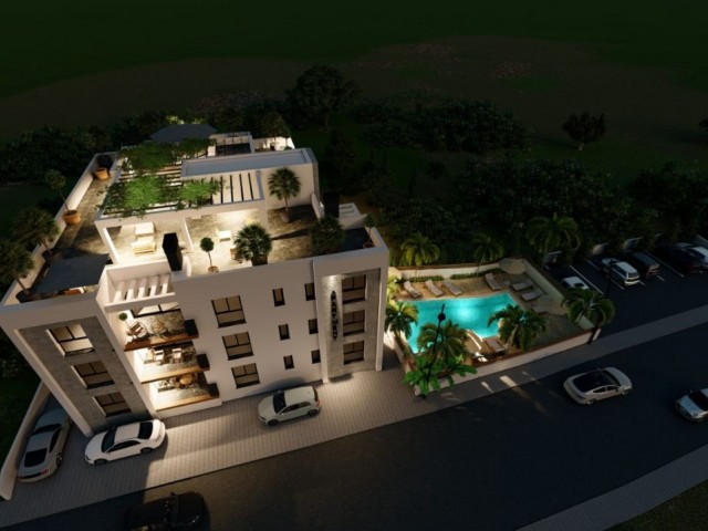 2+1 LUXURY APARTMENTS FOR SALE IN ALSANCAK, KYRENIA, CYPRUS, WITH ON-SITE, EN SUITE BATHROOM, SHARED SWIMMING POOL ** 