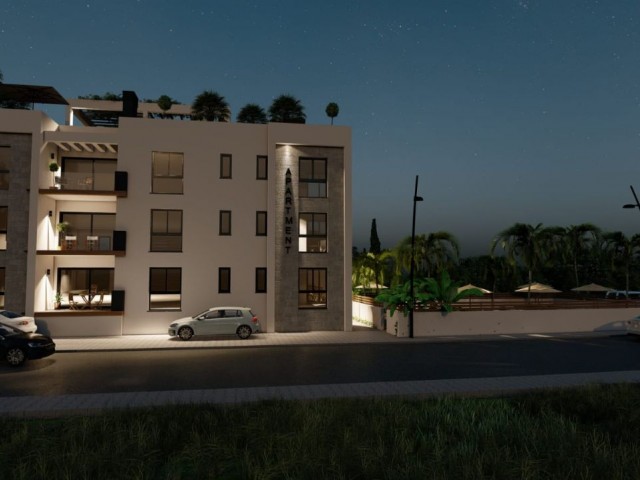 2 + 1 LUXURY APARTMENTS FOR SALE WITH MOUNTAIN AND SEA VIEWS, ON A SITE WITH A POOL IN THE CENTER OF KYRENIA, CYPRUS ** 