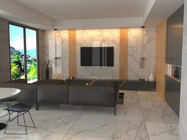 3 + 1 LUXUS-PENTHOUSE-WOHNUNG ZUM VERKAUF, SPEZIELL ENTWORFEN IN ZYPERN ZENTRUM MIT POOL IN KYRENIA ** 