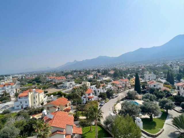 CYPRUS KYRENIA 3 + 1 LUXURY APARTMENT FOR SALE ON BELLAPAIS ROAD WITH MAGNIFICENT MOUNTAIN AND SEA VIEWS, INDOOR PARKING AND COMMERCIAL PERMIT ** 