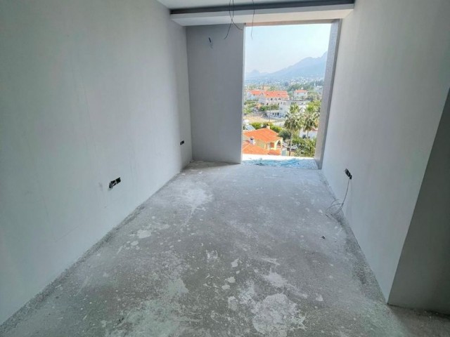 CYPRUS KYRENIA 3 + 1 LUXURY APARTMENT FOR SALE ON BELLAPAIS ROAD WITH MAGNIFICENT MOUNTAIN AND SEA VIEWS, INDOOR PARKING AND COMMERCIAL PERMIT ** 