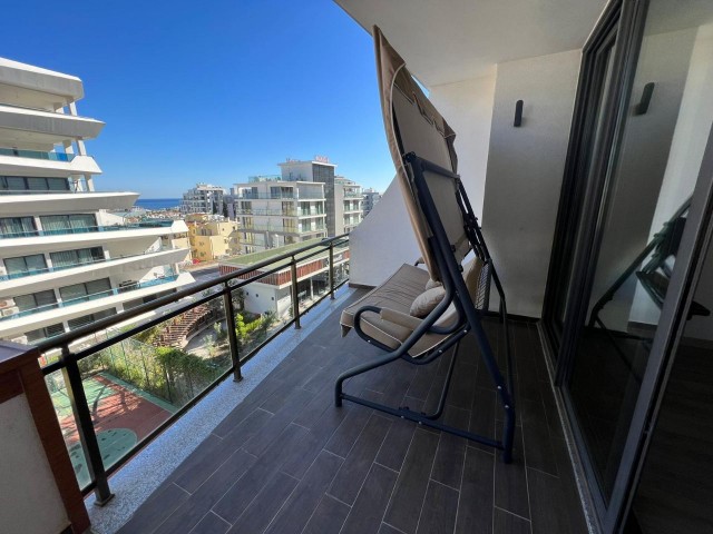 2+1 LUXUS-WOHNUNG ZU VERMIETEN MIT GROßER TERRASSE MIT BLICK AUF DIE BERGE UND DAS MEER IN KYRENIA ZENTRUM DE AKACAN ELEGANCE WEBSITE ** 