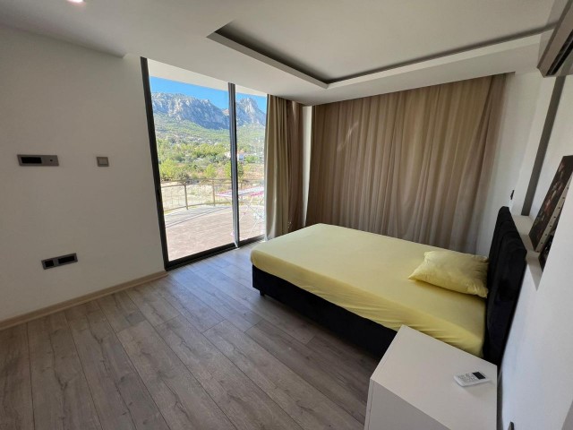 2 + 1 LUXURY APARTMENT FOR RENT WITH MAGNIFICENT MOUNTAIN AND SEA VIEWS, LARGE TERRACE IN THE AKACAN ELEGANCE SITE IN THE CENTER OF KYRENIA ** 