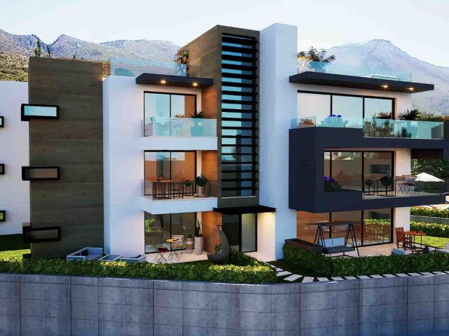 2+1 LUXURIOUS FLATS FOR SALE IN KYRENIA ALSANCAK, CYPRUS, WITHIN A COMPLETE WITH MOUNTAIN AND SEA VI