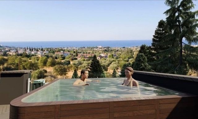 ULTRALUX-VILLEN ZU VERKAUFEN MIT ATEMBERAUBENDEM BERG- UND MEERBLICK, POOL, JACUZZI UND ERSTKLASSIGER VERARBEITUNG IN ZYPERN GIRNE YESILTEPE