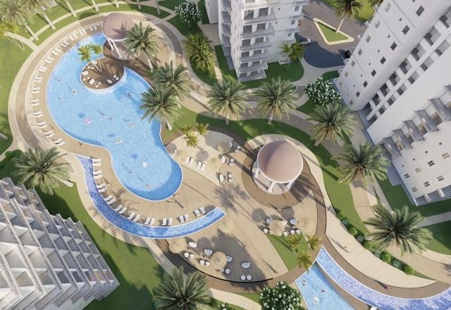 2+1 LUXURIOUS FLATS FOR SALE IN CYPRUS ISKELE REGION WITH 5 STAR HOTEL CONCEPT